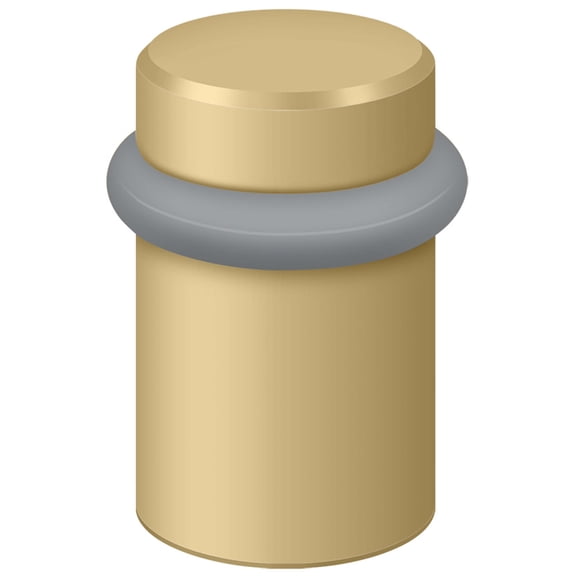 Deltana UFB5000U4 2" Height Round Universal Floor Bumper Brushed Brass