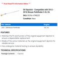 thumbnail image 2 of Dipstick - Compatible with 2013 - 2018 Nissan Pathfinder 3.5L V6 2014 2015 2016 2017, 2 of 2