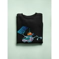 thumbnail image 3 of Space Explorer Graphic Sweatshirt Women -Image by Shutterstock, Female 3X-Large, 3 of 4