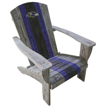 Baltimore Ravens Wooden Adirondack Chair Walmart Com