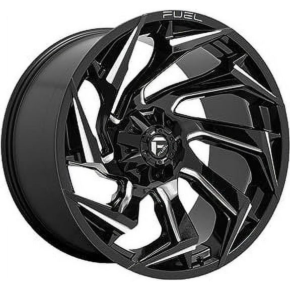 Fuel D753 Reaction 18X9 6X135/6X139.7 -12Et 125.2Cb Gloss Black Milled Wheel