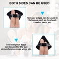 thumbnail image 2 of 4 Pieces Powder Puff Triangle Soft Makeup Powder Puff Face Makeup Sponge Puff Velour Makeup Puff Pure Cotton Powder Puff for Loose Mineral Powder Cosmetic Body Contouring Tools Black, 2 of 5