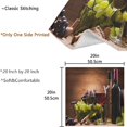 thumbnail image 3 of GZHJMY 3D Glasses of Wine Grapes On Wooden Cloth Napkins, Set of 1 20 x 20 Inch Soft & Comfortable Polyester Dinner Napkins Decor for House, Restaurant, Holiday, Parties, 3 of 5
