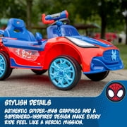Dynacraft Spider-Man 6V Super Car, Battery Powered Ride-on with Lights and Sounds, 1 count