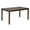 Walnut | 30"H, variant on GZXS 45.5" Rectangular Dining Table for 4, Modern Farmhouse Kitchen Table with MDF Top and Solid Wood Tapered Legs, for Dining Areas or Home Office, Walnut