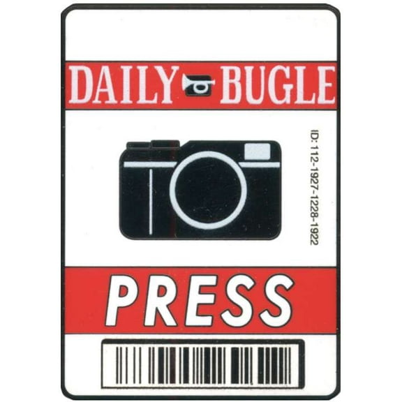 Funko Marvel Collector Corps Daily Bugle Press Pass Pin