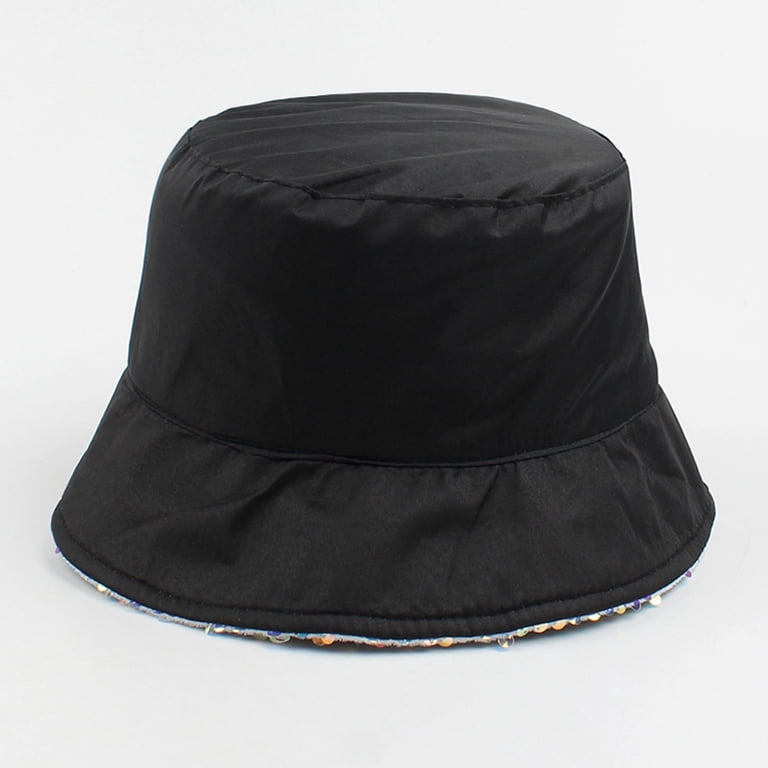 Riforla Womens Sequin Bucket Hat Beach Sun Hats for Party  display picture 1