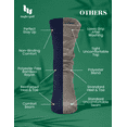 thumbnail image 3 of Hugh Ugoli Women's Lightweight Soft Thin Bamboo Crew Dress Socks Business Casual, 3 Pairs, Rose Cloud/NBlue/Ast Purple, Shoe Size: 6-9, 3 of 5