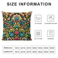 thumbnail image 6 of Ullo0ord Halloween Throw Pillow Cover,Flower Dahlia Cushion Case Holiday Decor for Sofa Couch, 6 of 6
