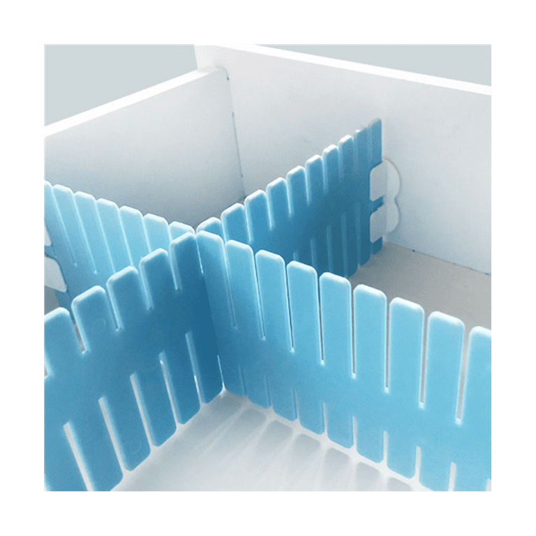 ckepdyeh 4Pcs DIY Plastic Drawer Grid Separator Divider Partition