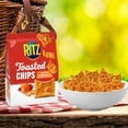 RITZ Toasted Chips Sweet Habanero Crackers, Party Snacks, 8.1 oz-4pk, With Olive Green Bowl By ValueNest