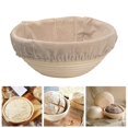thumbnail image 2 of ENJOYW Round Rattan Woven Bread Fermentation Dough Proofing Storage Basket Cloth Cover Bread Basket+Cloth Cover, 2 of 7