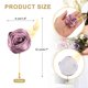 thumbnail image 2 of 6pcs Ramo de Flores Champagne Púrpura Boutonnieres Botones de Bolsillo para Bodas (4.7" x 2"), 2 of 6
