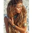 thumbnail image 7 of Wearlizer Leather Band Compatible with Apple Watch Band Women 38/40/41/42/44/45/49mm, Boho Western Vintage Turquoise Ethnic Antique Style Strap for iWatch Series Ultra 2 SE 9 8 7 6 5 4 3 2 1, 7 of 7