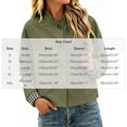 thumbnail image 6 of FRSASU Women's Ruffle Stand Collar Cropped Trench Coat Button Down Single Breasted Windbreaker Long Sleeve Cropped Jackets Army Green, 6 of 9