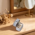 thumbnail image 4 of Square Leather Velvet Jewelry Ring Bearer Box | Oimcto Ring Box Wedding Engagement Box, Mini Ring Holder Pouch Box, Earrings Storage Box for Proposal, Ceremony, Anniversary, - Red, 4 of 8