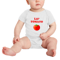 thumbnail image 2 of Cute Baby Lil' Tomato Vegetable Funny Boy & Gril Jumpsuit Bodysuit (White, 6-12 Months), 2 of 5