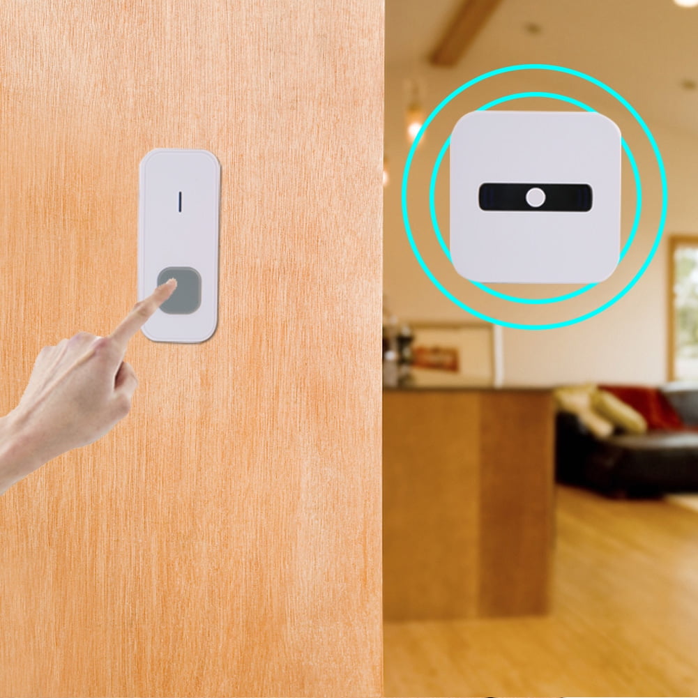 YLSHRF Wireless Door Bell 55 Ringtones IP55 Waterproof Transmitter Home