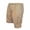 Khaki -AB02, variant on Nestiefly Cargo Shorts for Men Twill Knee Length Elastic Waist Athletic Shorts with Pockets Summer Casual Outdoor Hiking Short Dark Gray 2XL