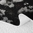 thumbnail image 5 of Homewish Hipple Halloween Skull Twin Quilt Set,Flower Blossom Twin Coverlet Set,Gray,2 Pieces, 5 of 7