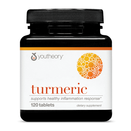 Youtheory | Turmeric Advanced Formula, 186 gr, 120 Tabletas. Suplemento alimenticio.