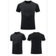 thumbnail image 2 of Camiseta Deportiva de Color Sólido de los Hombres, Top de Manga Corta Respirable Hielo de Verano para Correr Al Aire Libre Y Desgaste Casual, Camiseta Atlética de Humedad, 2 of 3