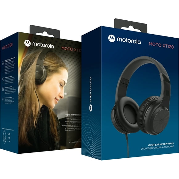 Audífonos Motorola Moto Xt120 Ligeros Negro Nueva Línea 2022 Motorola XT120 Ligeros Diadema Over-Ear