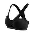 thumbnail image 4 of WLJ Women Colorblock Crossover Back Fitness Sports Bra, 4 of 4