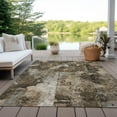 thumbnail image 6 of Addison Rugs Chantille Indoor/Outdoor Transitional Floral Taupe Washable Rectangle Rug, 2'6" x 3'10", 6 of 6
