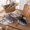 thumbnail image 7 of Oiyii Toddler Girls Breathable Bucket Hats Bear Embroidered Mesh Panel Camping Sun Hats, Black, 7 of 7