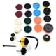 thumbnail image 4 of Juego de 23 piezas de accesorios de cepillo de taladro para limpieza del hogar con cepillos, estropajos, esponja y varilla de conexión, 4 of 10