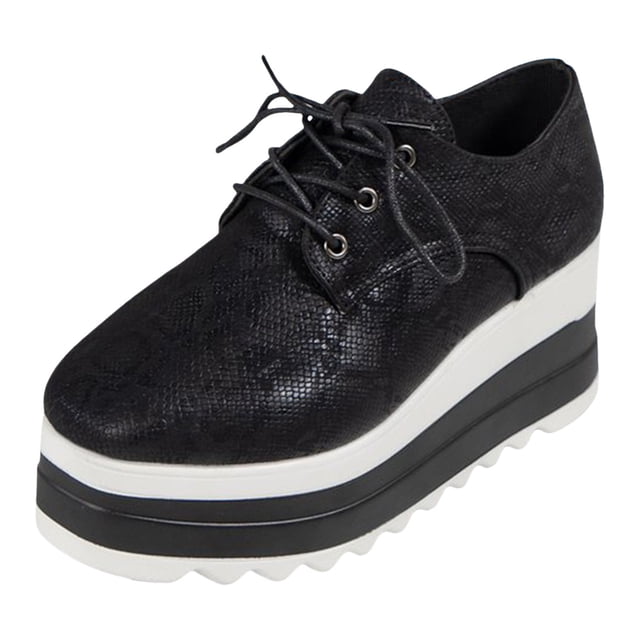 Chaussures Décontractées pour Femmes Chaussures Habillées Décontractées pour Femmes Talon Bas Bout Rond Lacets Chaussures Décontractées Femmes2 Chaussures Décontractées Femmes 9 Espadrilles à Plateforme pour Tous les Jours Chaussures Décontractées pour Femmes