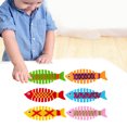 thumbnail image 1 of 6 piezas Montessori juguetes de enhebrado de cordones para tejer peces juego de actividades de enhebrado juguetes para bebé, 1 of 7