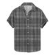 thumbnail image 1 of Camisas de Manga Larga de los Hombres Impresas de Manga Corta Top de la Camisa de Solapa, Moda Informal para el Ocio Y las Vacaciones, 1 of 9