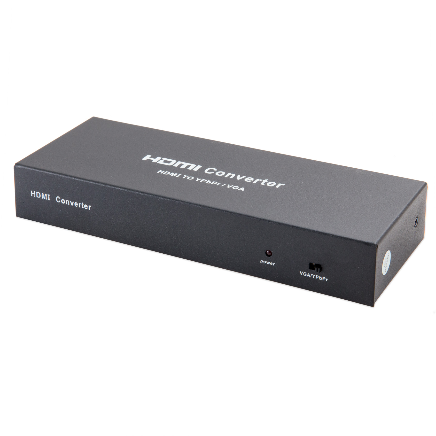 HDMI to VGA+YPbPr+Audio Converter, Input Signal Connection (HDMI), Output Signal Connections (YPbPr, VGA), Output Audio Connections (L/R Analog, SPDIF), Video Output up to 1080p, Black Color - image 2 of 5