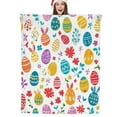thumbnail image 5 of Easter Throw Blanket Eggs Blankets Soft Lightweight Flannel Warm Cozy Easter Blankets and Throws for Bed Couch Sofa Decor Holiday Gifts (B), 5 of 6