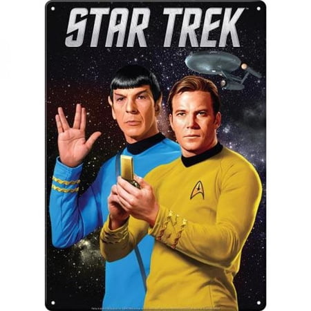 Star Trek 892497 Spock & Kirk Metal Sign