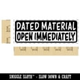 thumbnail image 2 of Dated Material Open Immediately Letter Mail Self-Inking Rubber Stamp Ink Stamper for Business Office - Fuchsia Ink - Large 2-2/4 Inch, 2 of 7
