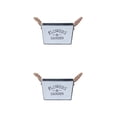 thumbnail image 3 of 2 Count Home Decoration Decorative Bucket Flower Plants White, 3 of 8