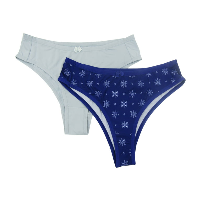 Hanes Women's Signature Smoothing Microfiber Bikini Cheeky Underwear,  4-Pack (S5-6) 