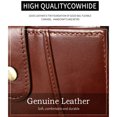 thumbnail image 2 of Cartera Sonducket Cuero Moda Tarjetero Bolsa de Efectivo Color Café Transverso, 2 of 6