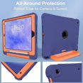 thumbnail image 6 of Kids Shockproof Case for iPad 7/8/9 Gen 10.2", Kickstand, Hand Strap & Pencil Holder, 6 of 9