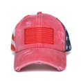 thumbnail image 4 of QSAWXQZ Women's Baseball Cap Independence Day Flag Hollow Out Mesh Adjustable Cotton Outdoor Sun Hat Lightweight Travel Headwear Free Size, 4 of 5