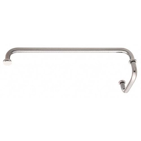 CRL Chrome 18" Towel Bar With 6" Pull Handle Combination Set
