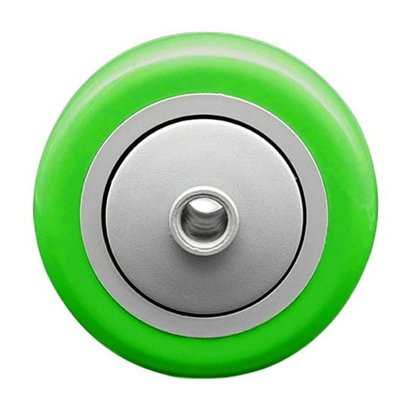 SCC - 3" Green Poly on Polyolefin Wheel Only - 3/8" Bore - 300 lbs Capacity