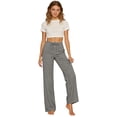 thumbnail image 4 of Linen Pants for Teen Girls 2026 Summer Casual High Waist Straight Leg Trousers Lightweight Loose Plus Size Pant with Pockets, 4 of 7