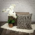 thumbnail image 2 of Parkland Collection Carmela Transitional Gray Beaded Throw Pillow, 2 of 7