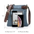 thumbnail image 6 of Dasein Women Lightweight Crossbody Bags Soft Vegan Leather Messenger Bag Shoulder Bag Travel Purse, 6 of 9