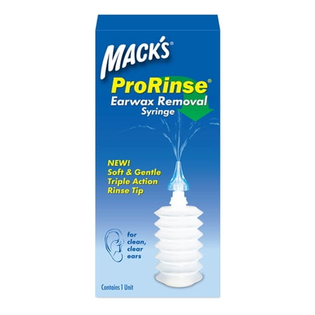 Macks Prorinse Earwax Removal Syringe, 1 Ea, 3 Pack