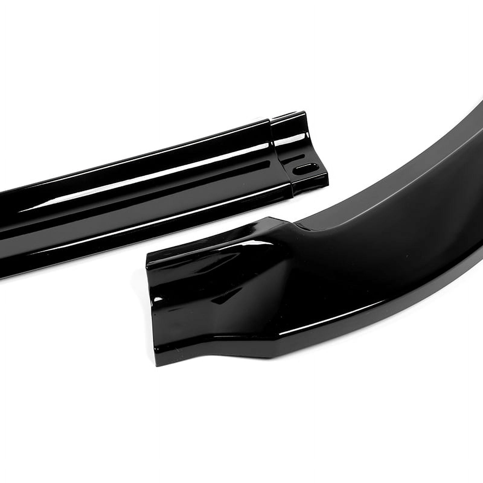 Stay Tuned Performance Easy Installation Front Body Kit Bumper Lip, Black, 3 Pieces